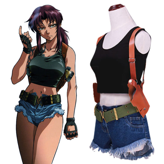 Black Lagoon Revy Cosplay Costume