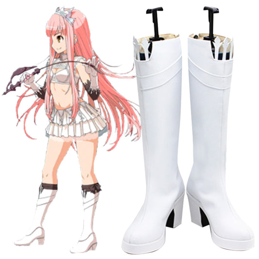 Fate Grand Order Rider Medb Chaussures Blanches Cosplay Bottes
