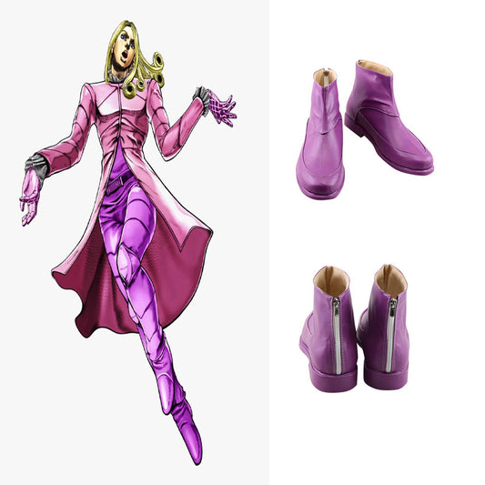 Jojo的奇妙冒險：鋼珠跑酷搞笑情人節粉色Cosplay鞋