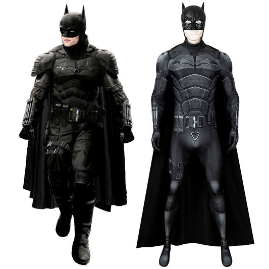 DC The Batman 2022 Bruce Wayne Robert Pattinson Zentai Combinaison Cosplay Costume