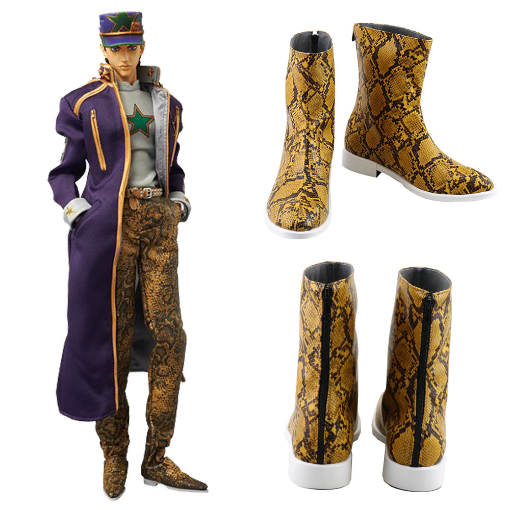 Jojo'S Bizarre Adventure:Stone Ocean Jotaro Kujo Python Patrón Zapatos de cosplay