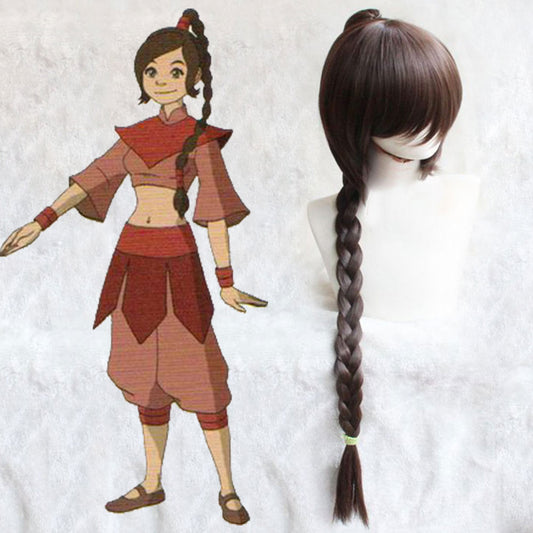 Avatar: El último maestro del aire Ty Lee Brown Cosplay peluca