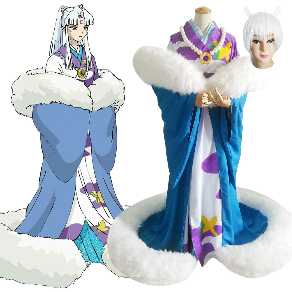 Inuyasha Sesshomaru's mother Inu no Kami Cosplay Costume