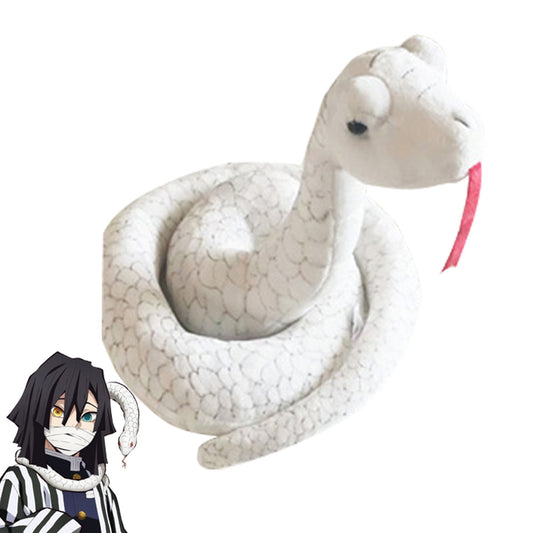 Demon Slayer: Kimetsu no Yaiba Obanai Iguro serpiente blanca accesorio de disfraces de Halloween Prop