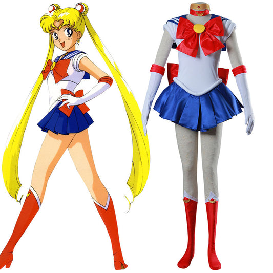 Traje de Cosplay de Sailor Moon Tsukino Usagi Princesa Serenity