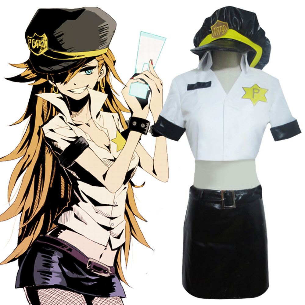 Panty And Stocking with Garterbelt Panty Police Cosplay Costume