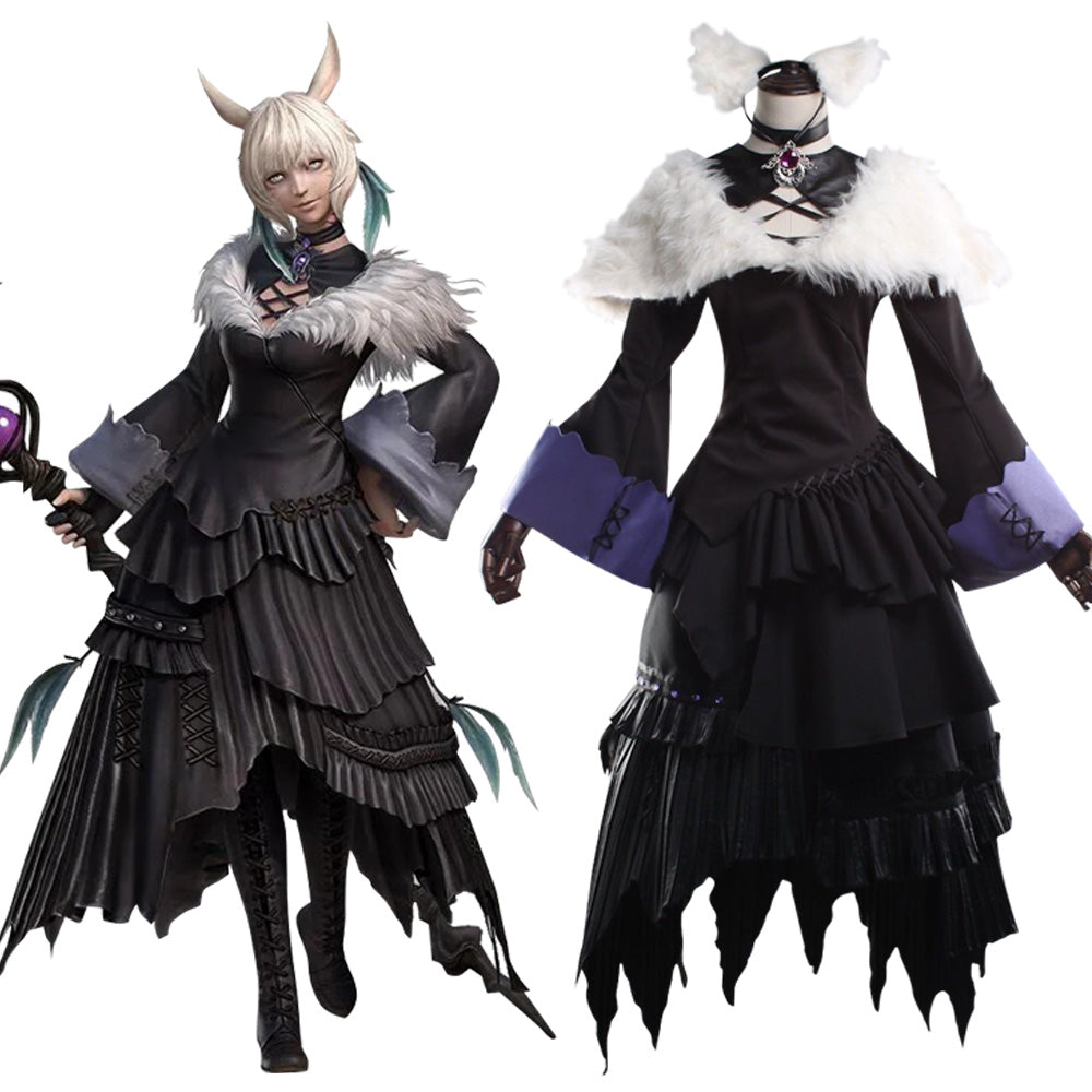 Final Fantasy XIV Shadowbringers 5.0 FF14 Costume de Cosplay Y'shtola Rhul Yshtola Rhul