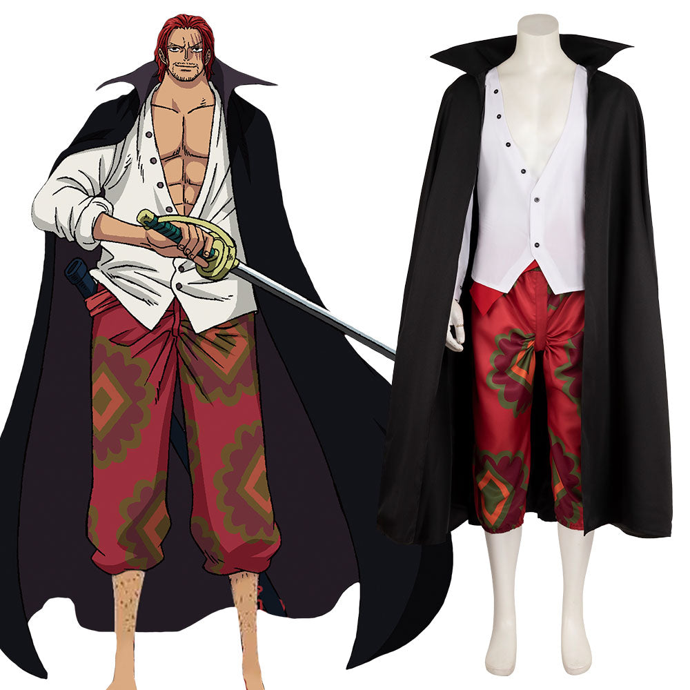 One Piece Film Red 2022 Movie Shanks Cosplay Costume