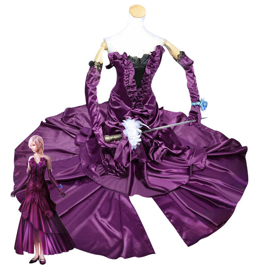 Retours de foudre: Costume de Cosplay de robe de foudre de Final Fantasy XIII
