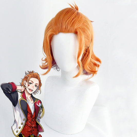 Disney Twisted Wonderland Heartslabyul Cater Diamond Naranja Cosplay Peluca