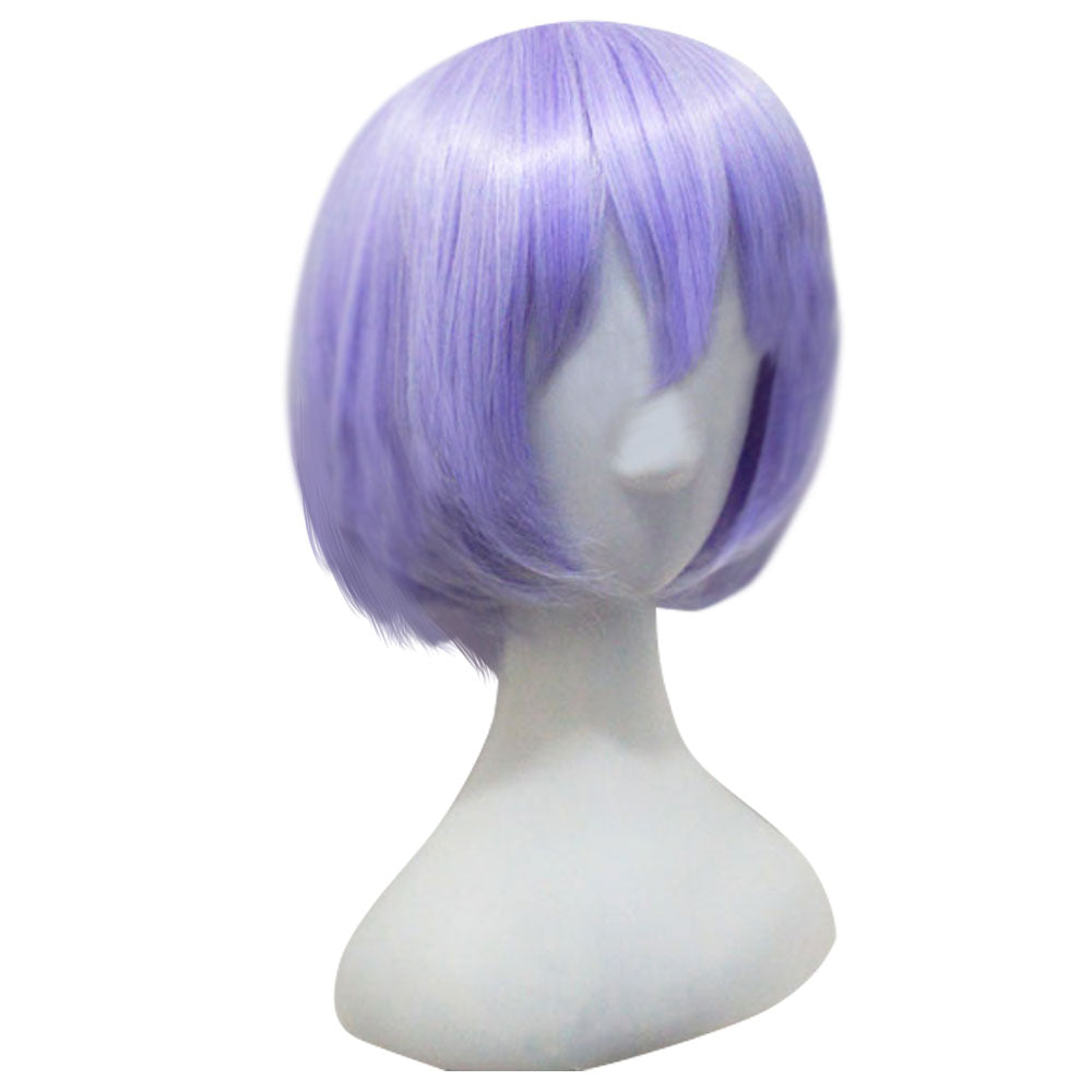 Peluca de cosplay morada con metralleta Thompson de primera línea para niña