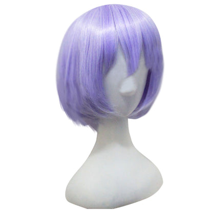 Peluca de cosplay morada con metralleta Thompson de primera línea para niña