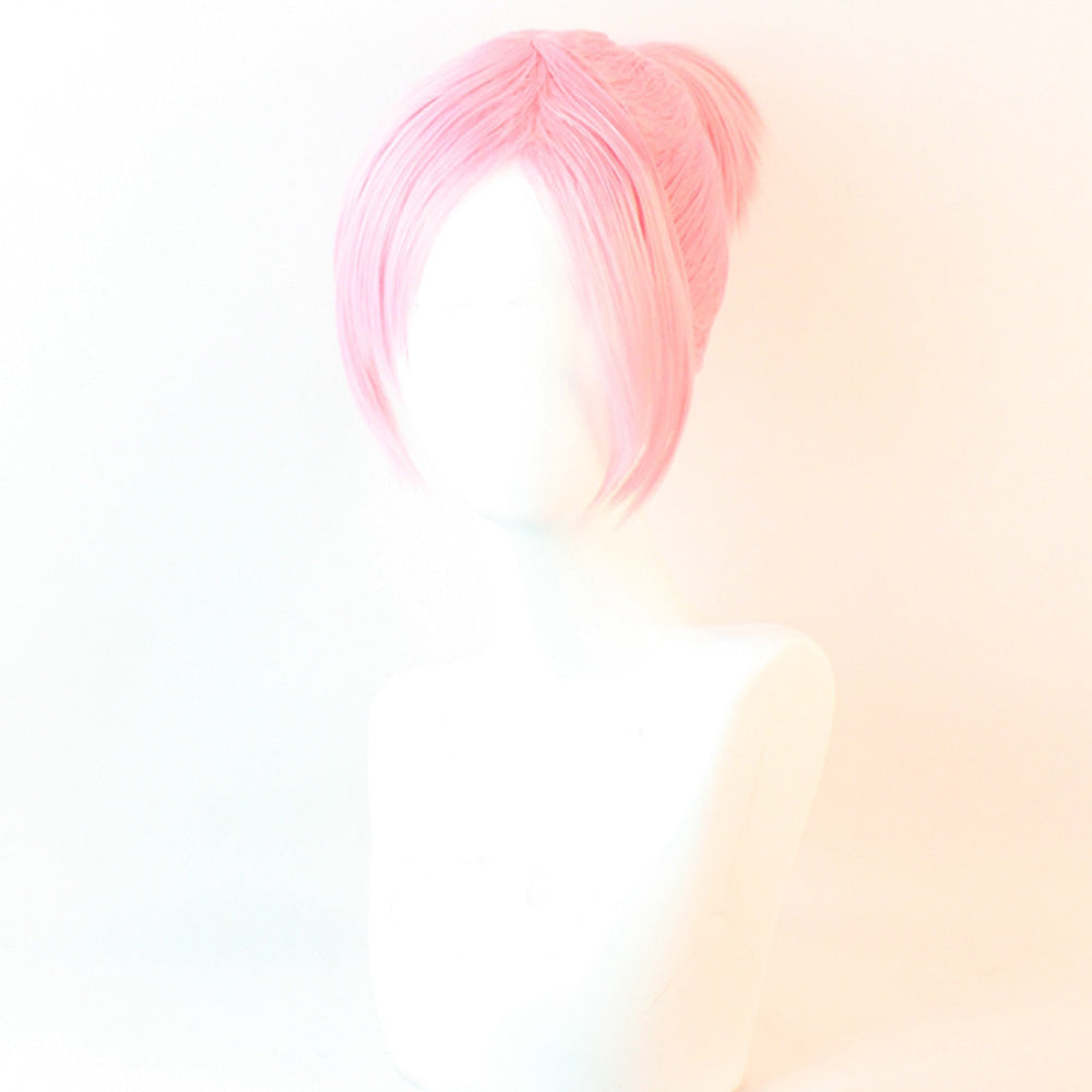 Jibaku Shounen Hanako-Kun Mitsuba Sousuke Pink Red Cosplay Wig