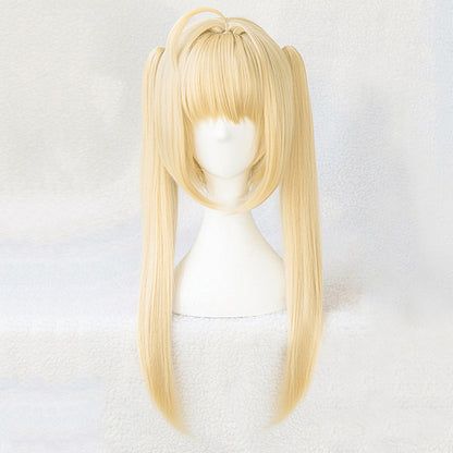 Fate Grand Order Saber Caster Nero Claudius Swimsuit Golden Cosplay Wig - B Edition