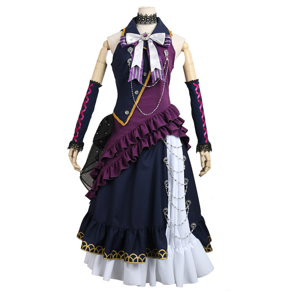 BanG Dream! Roselia Shirokane Rinko BLACK SHOUT Cosplay Costume