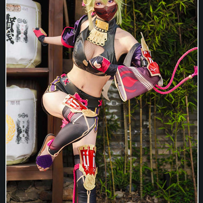 Kuki Shinobu aus Genshin Impact B Edition Cosplay-Kostüm
