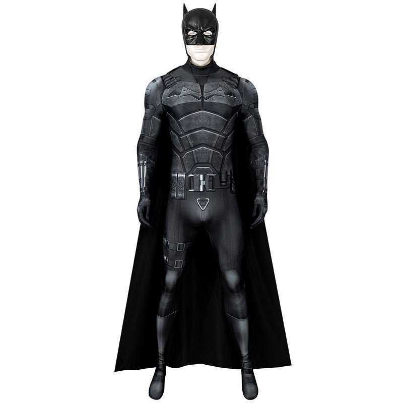 2022 Movie Bruce Wayne Robert Pattinson Jumpsuit Cosplay Costume
