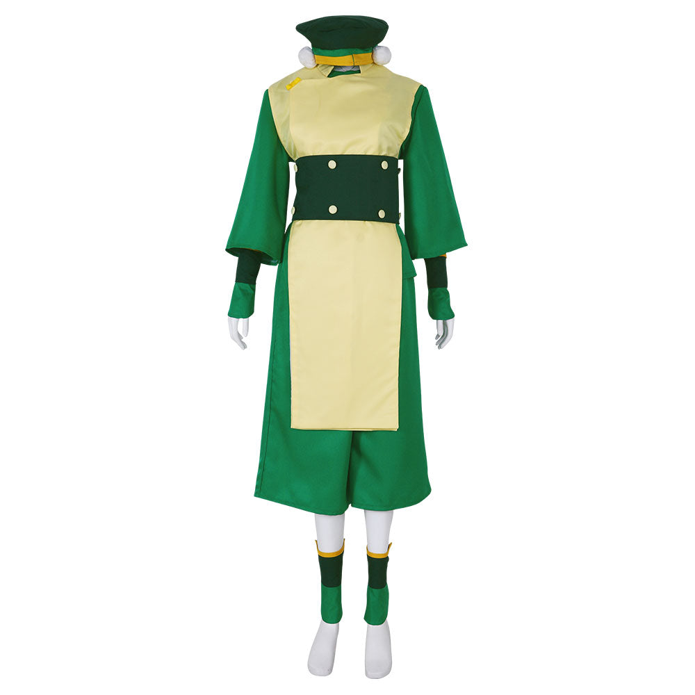 Avatar: Le dernier maître de l'air Toph Beifong Costume de cosplay vert