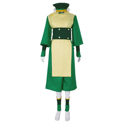 Avatar: Le dernier maître de l'air Toph Beifong Costume de cosplay vert