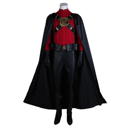 Batman: Costume de Cosplay rouge Robin d'Arkham City