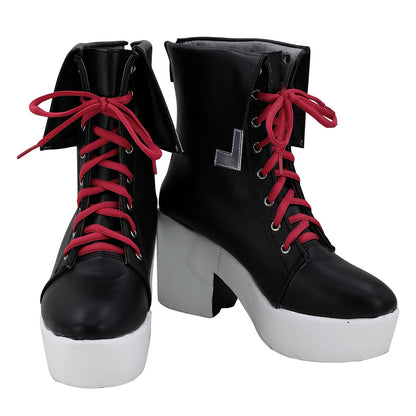 Niñas Frontline K31 Negro Rojo Zapatos Cosplay Botas