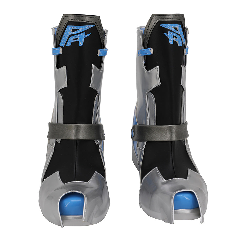 Botas de Cosplay para niñas Frontline PA15 Sliver Black Shoes
