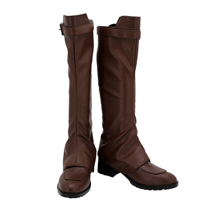 Resident Evil 4 Ashley Graham Brown Schuhe Cosplay Stiefel