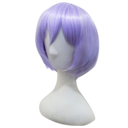 Peluca de cosplay morada con metralleta Thompson de primera línea para niña