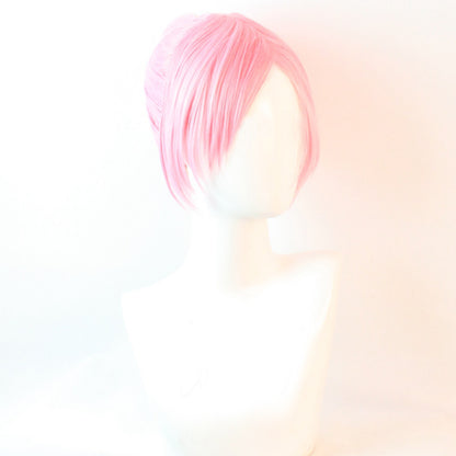 Jibaku Shounen Hanako-Kun Mitsuba Sousuke Pink Red Cosplay Wig