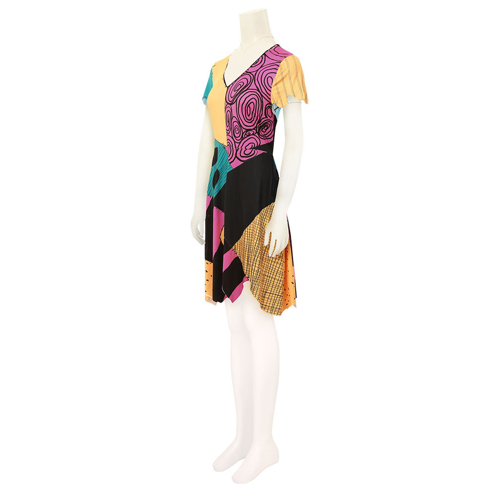Nightmare Before Christmas Sally Halloween Dress Cosplay Costume – Gcosplay Nightmare Before Christmas Sally Halloween Dress Cosplay Costume – Gcosplay
