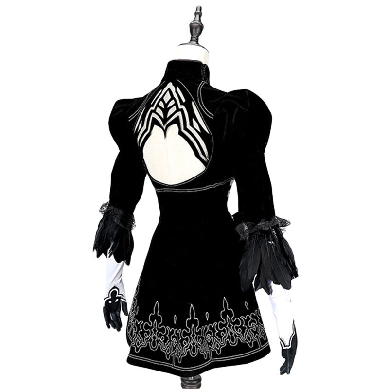 2b dress design Amazon.com: EROOLU 2B Cosplay Costume with Wig No 2 Type B Cosplay Black Tight Dress Halloween Cosplay Costume (No wig, S) : Clothing, Shoes & Jewelry