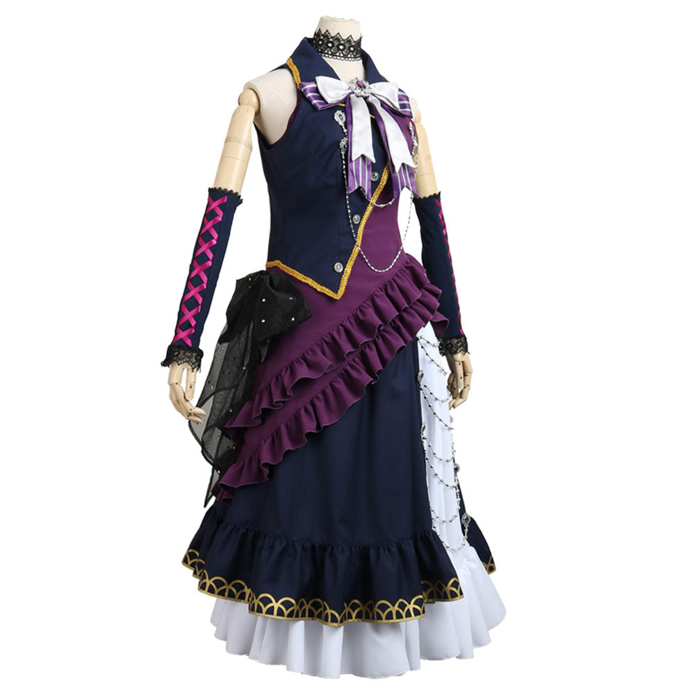 BanG Dream! Roselia Shirokane Rinko BLACK SHOUT Cosplay Costume Gcosplay BanG Dream! Roselia Shirokane Rinko BLACK SHOUT Cosplay Costume Gcosplay
