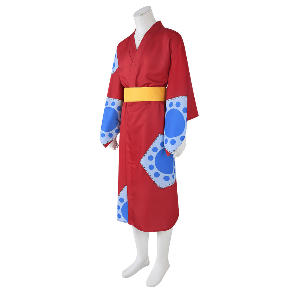 Uma peça Wano País Monkey D. Luffy cosplay Outfit Kimono