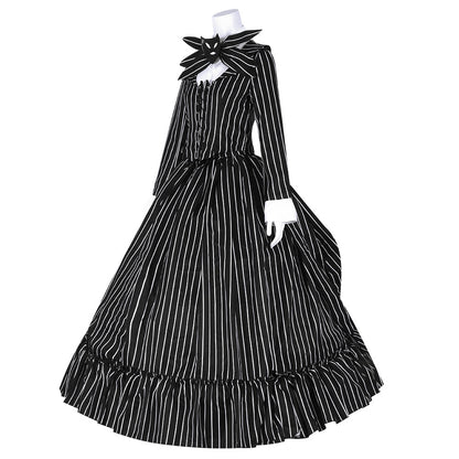 L'incubo prima di Natale femminile Jack Skellington vestito costume cosplay di Halloween