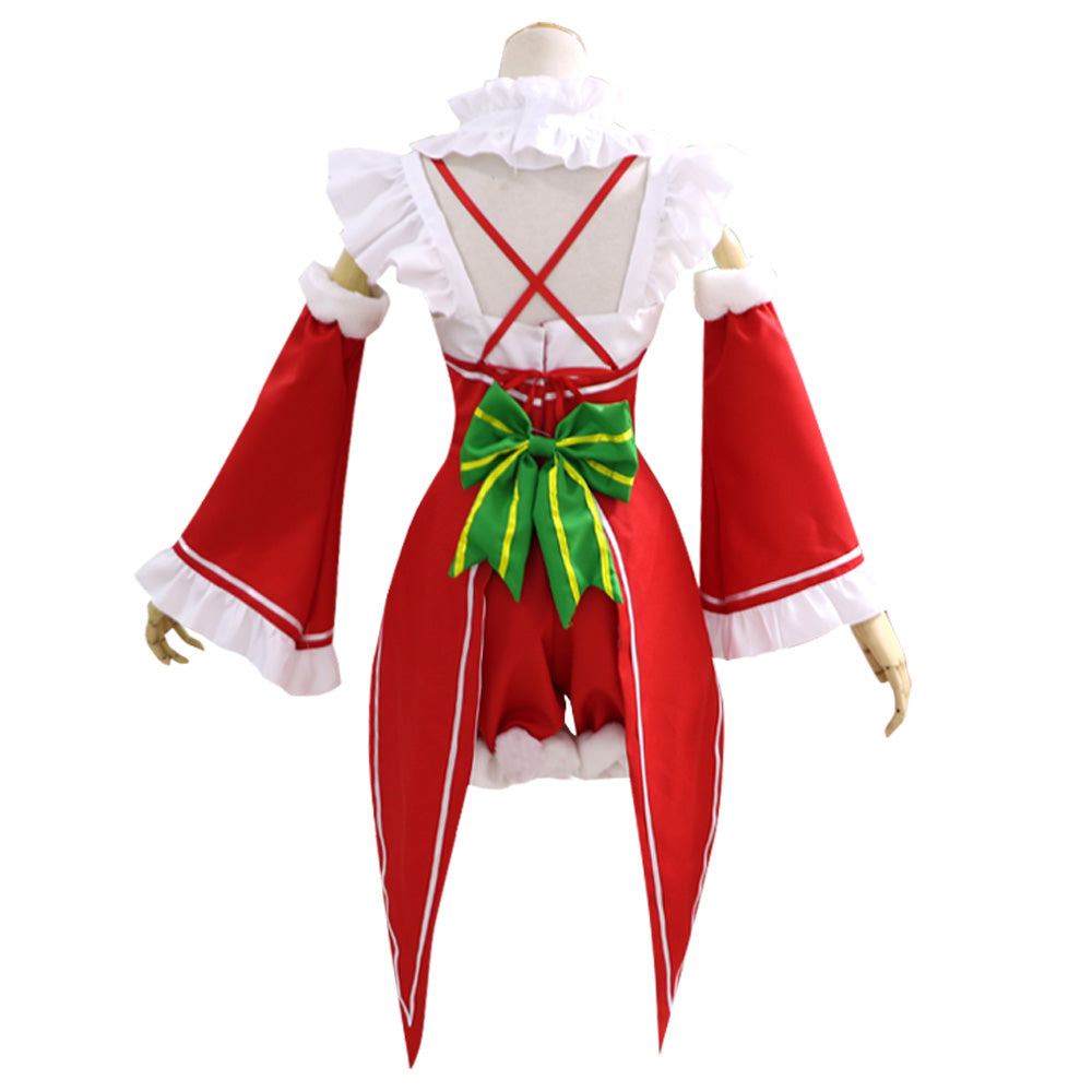 Re:Zero Starting Life in Another World Rem Ram Christmas Cosplay Costume