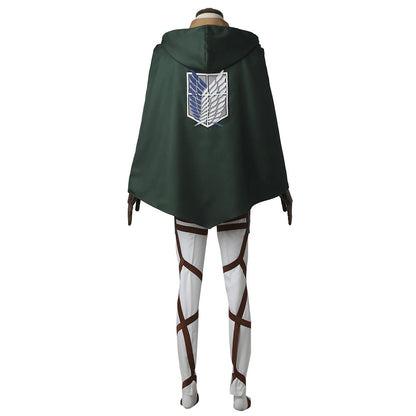 Attack on Titan Shingeki no Kyojin Levi Ackerman Scout Regiment Cosplay Costume - No Boots