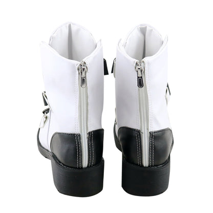 Fate Grand Order FGO Kid Gil White Shoes Cosplay Boots