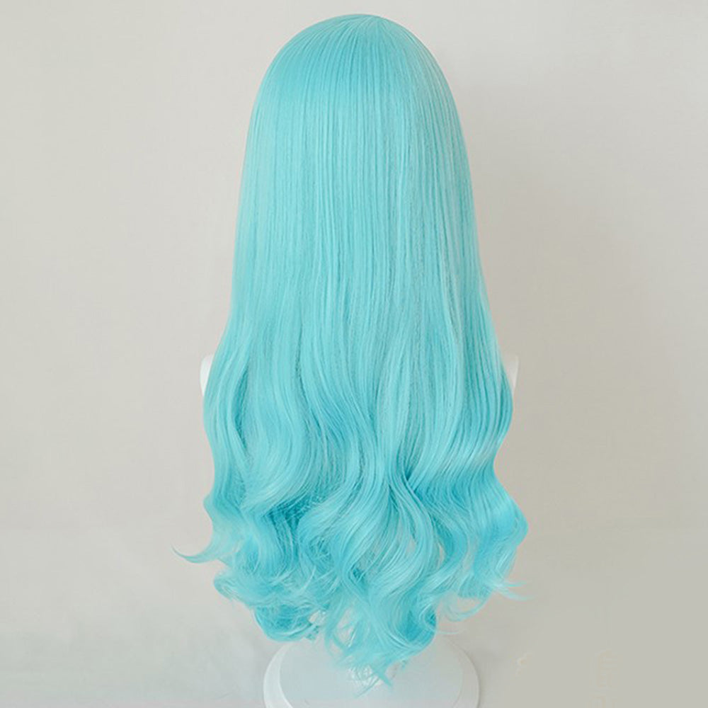 BanG Dream! Roselia Hikawa Sayo Blue Green Cosplay Wig