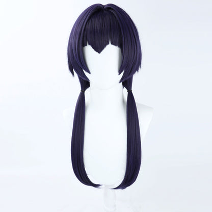 Genshin Impact Candace púrpura Cosplay peluca