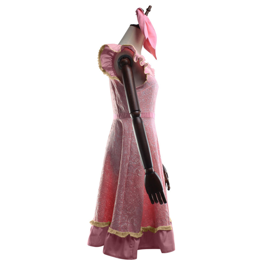 Final Fantasy VII Remake FF7 Aerith Gainsborough Dress Cosplay Costume