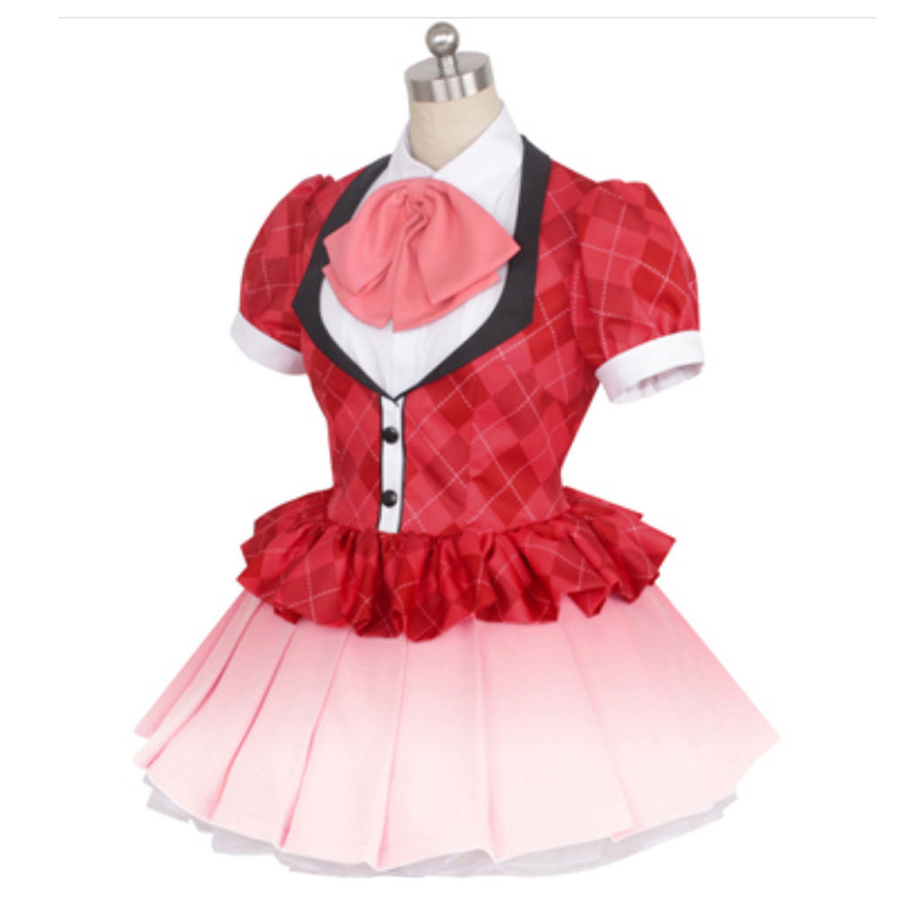 シャオたん♡レイたん♡応援グッズ☆いつも一緒♡さくらんぼ変身コスチューム Zombieland Saga Minamoto Sakura Idol Outfits Cosplay Costume