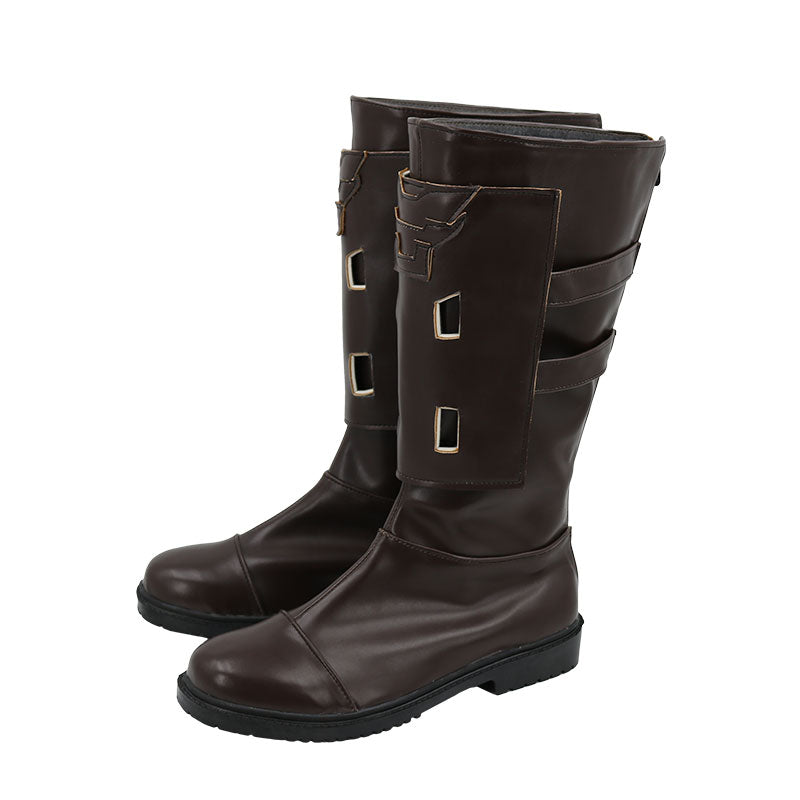 Final Fantasy XIV Thancred Waters Brown Shoes Cosplay Boots – Gcosplay