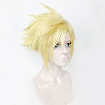 Parrucca cosplay dorata di Final Fantasy VII Remake FF7 Cloud Strife