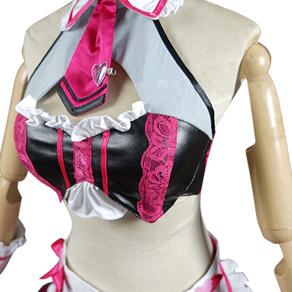 Fate Grand Order Valentine's Day Rin Tohsaka Chocolate Maid Dress Cosplay Costume