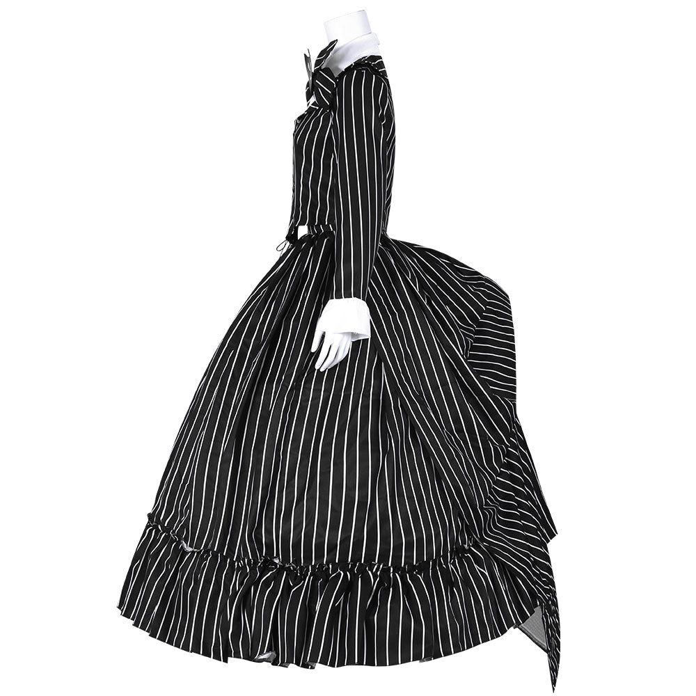L'incubo prima di Natale femminile Jack Skellington vestito costume cosplay di Halloween