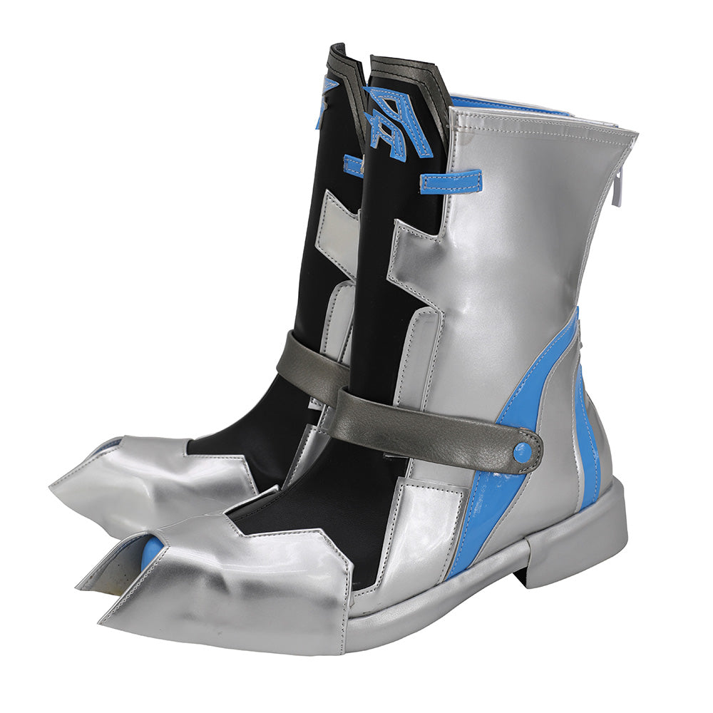 Botas de Cosplay para niñas Frontline PA15 Sliver Black Shoes