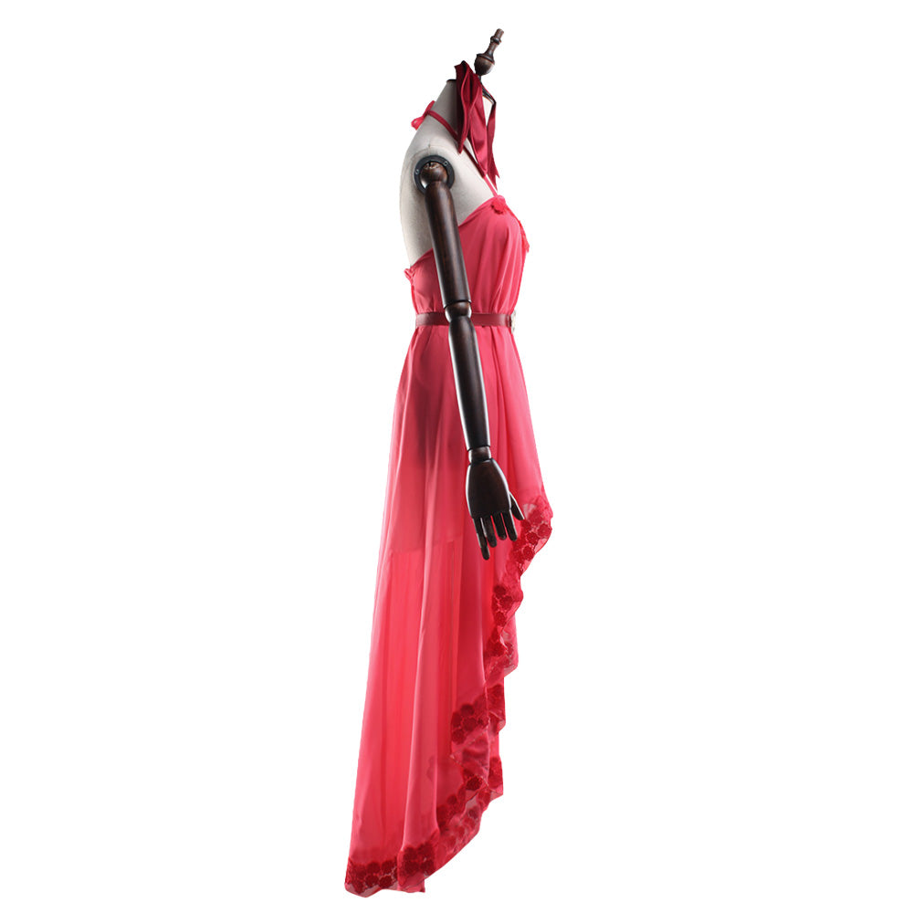 Final Fantasy VII Remake FF7 Aerith Gainsborough Pink Cosplay Costume Female / XXXL Final Fantasy VII Remake FF7 Aerith Gainsborough Pink Cosplay Costume Female / XXXL