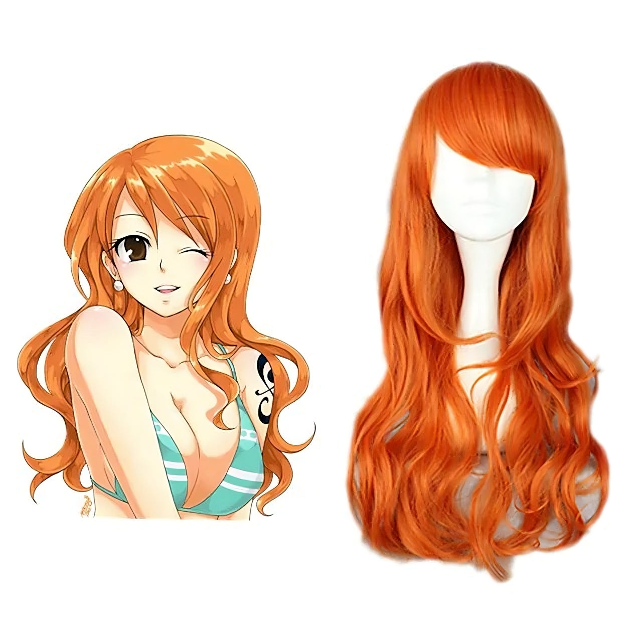 One Piece Nami Orange Cosplay Wig Gcosplay