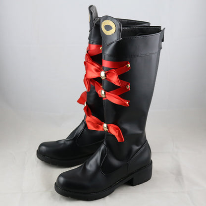 Granblue Fantasy Cagliostro Black Shoes Cosplay Boots