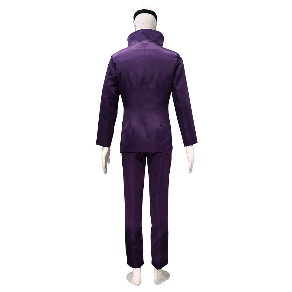柔術會戰魔法戰鬥五條悟紫色 Cosplay 服裝